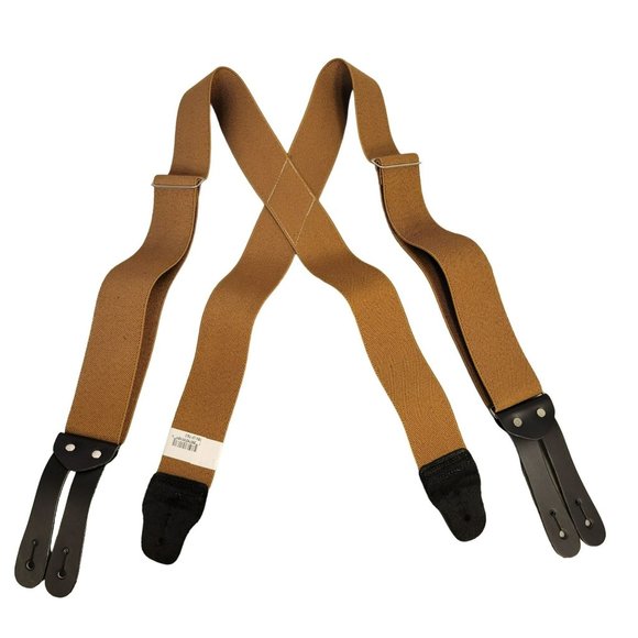 Welch Accessories Nwt Welch Mens Work Suspenders Tall Long 54in Tan